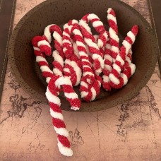 Chenille Candy Canes - Pkg/12